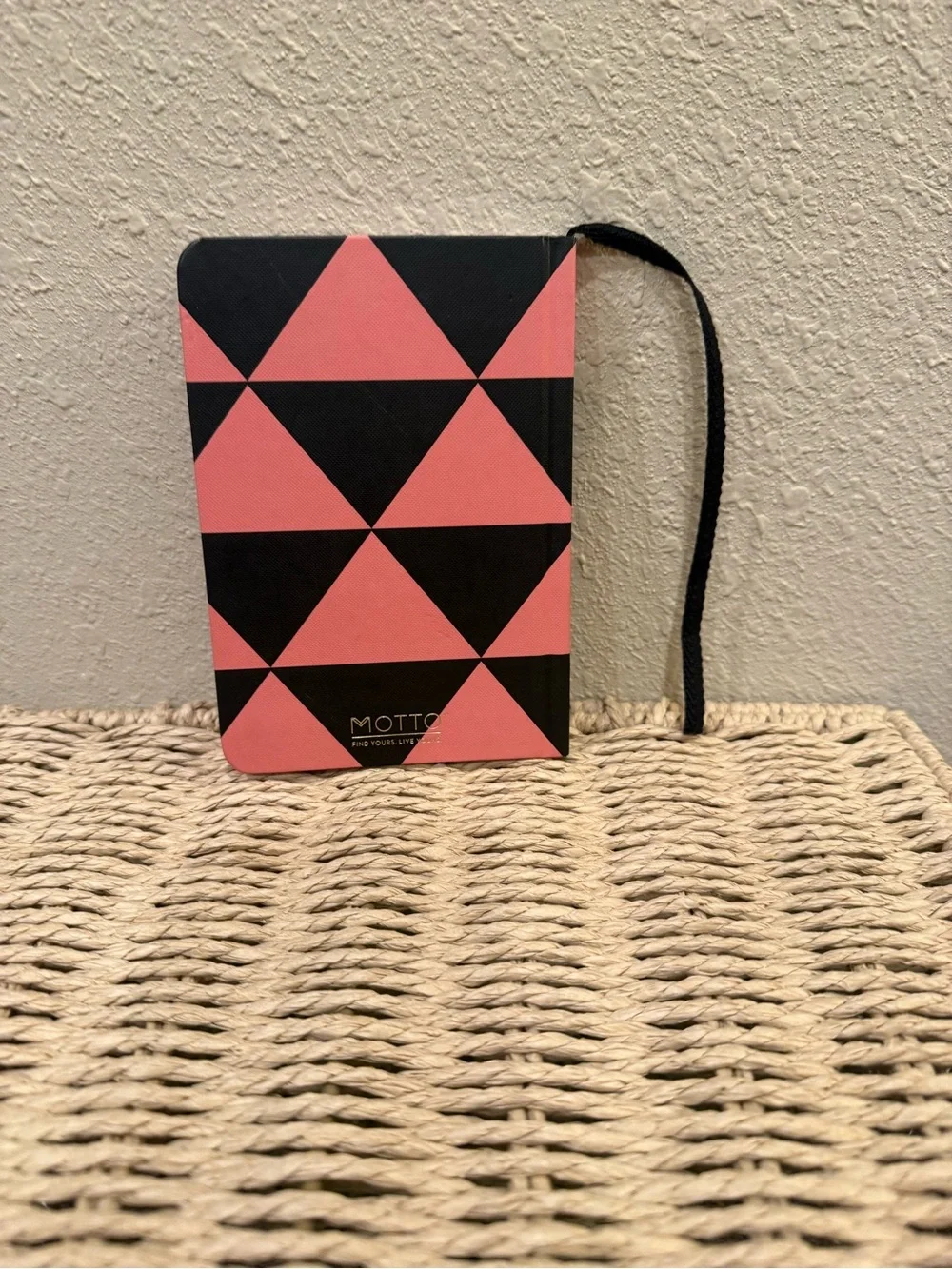 Fearless Pink & Black Geometric Journal
